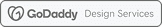 GoDaddy Design Services logo with a green and black color scheme.