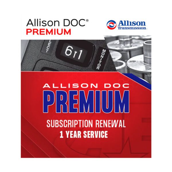 Allison DOC Premium subscription renewal for one year service.