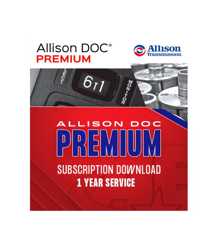 Allison DOC Premium 1-year subscription download with pill bottles and clock.
