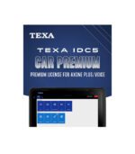 Box of TEXA IDC5 CAR PREMIUM diagnostic software for PC and voice.