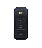 Black CAT-branded remote control with labeled buttons.