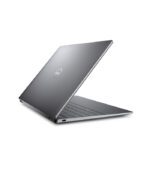 Sleek, partially open modern laptop with a metallic finish.