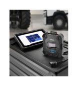 Portable digital device and tablet on a vehicle surface.