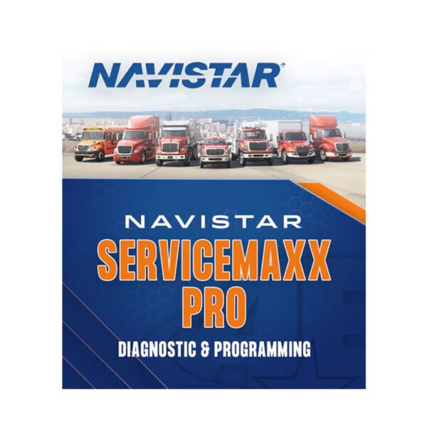 Navistar ServiceMaxx Pro software for vehicle diagnostics and programming.