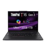 ThinkPad T16 Gen 3 laptop with powerful AI PC features and 32GB RAM.