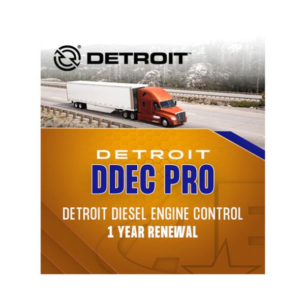 Detroit DDEC Pro diesel engine control system with 1-year renewal.