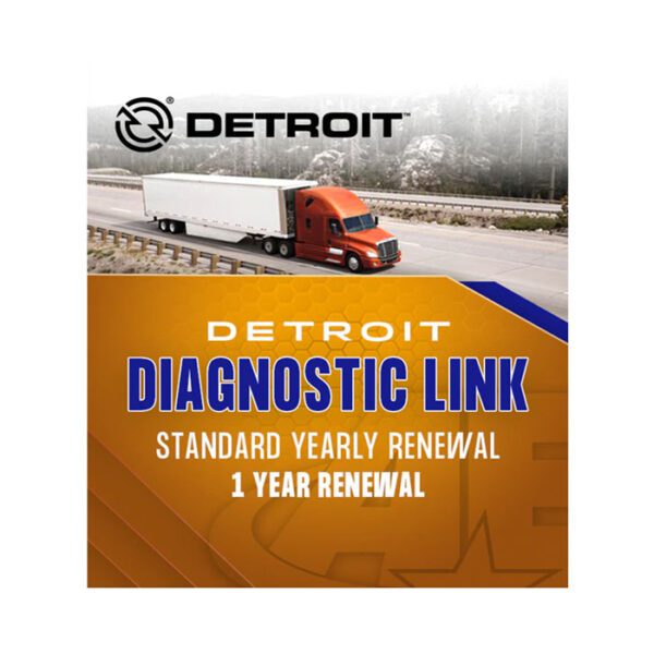 Advertisement for Detroit Diagnostic Link yearly renewal service.
